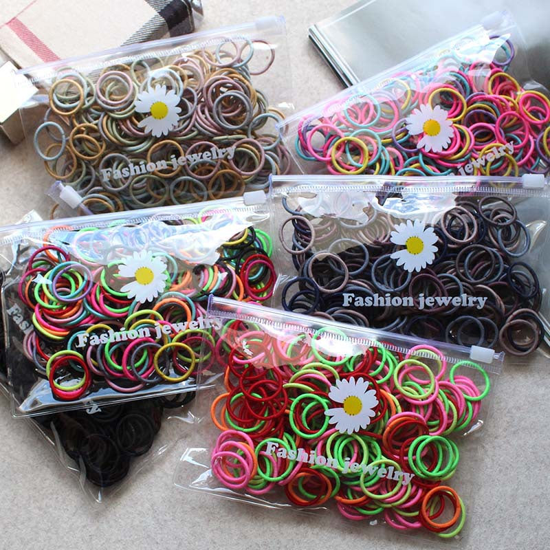 Mini Baby Finger Colored Hair Loops - Gentle on Hair