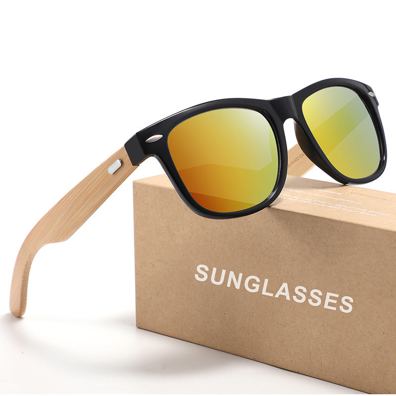 Men's Retro Bamboo Sunglasses & Women's UV Protection