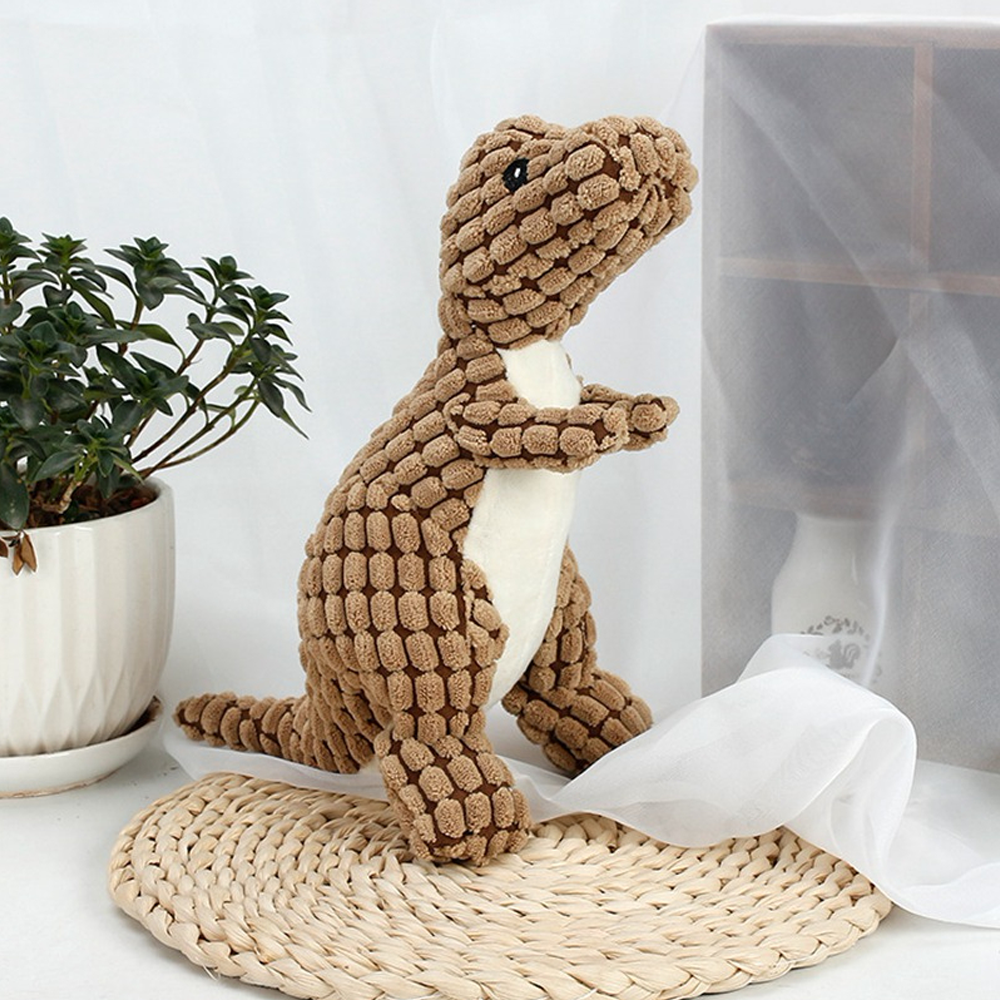 Dinosaur Tooth Grinding and Sound Toy for Dogs