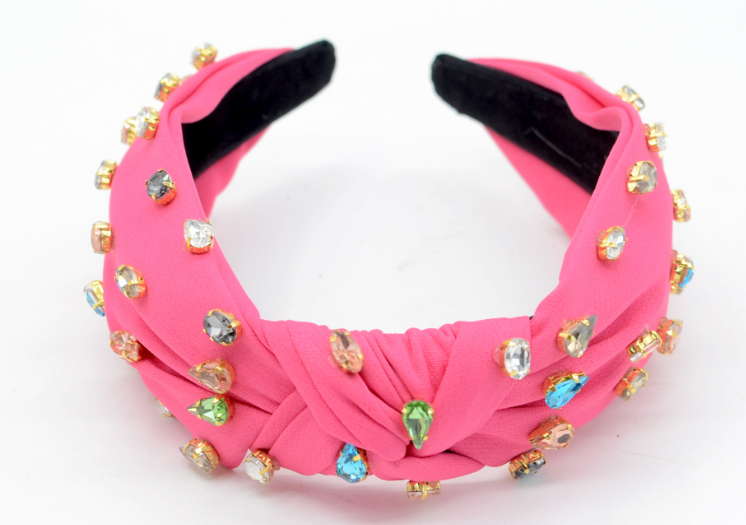 F2210 High-Quality Rhinestone Fabric Headband for Women