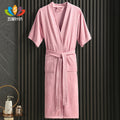 Lightweight Summer Short Sleeve Bathrobe for Couples