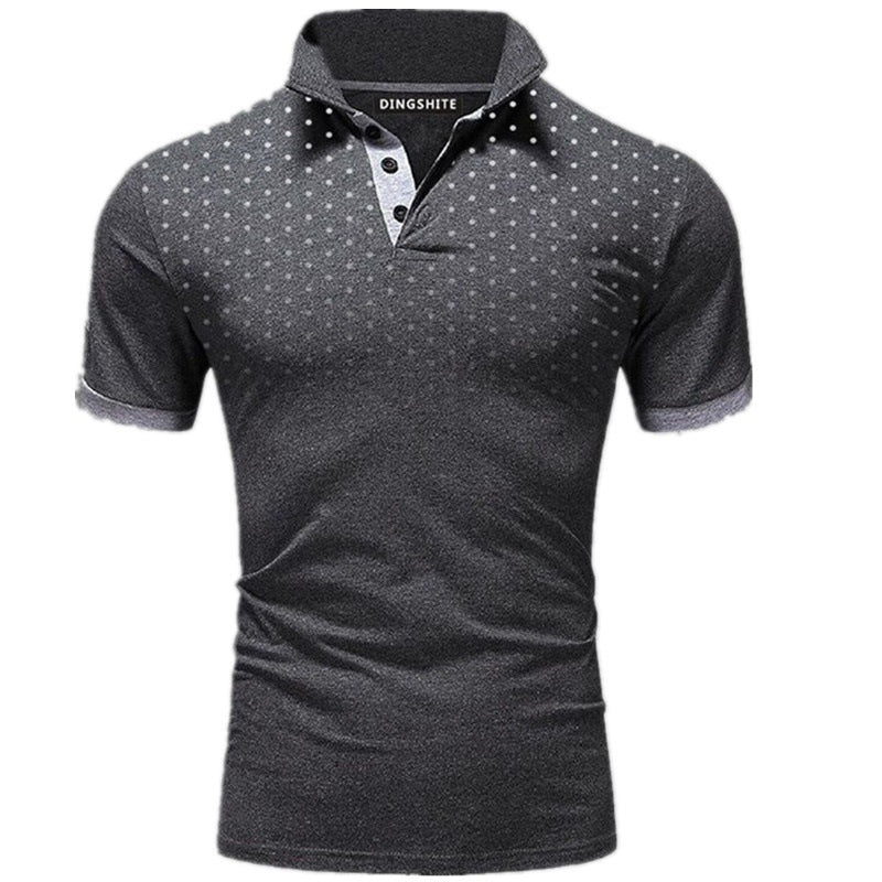 2023 Summer Men's Short Sleeve Polka Dot T-Shirt