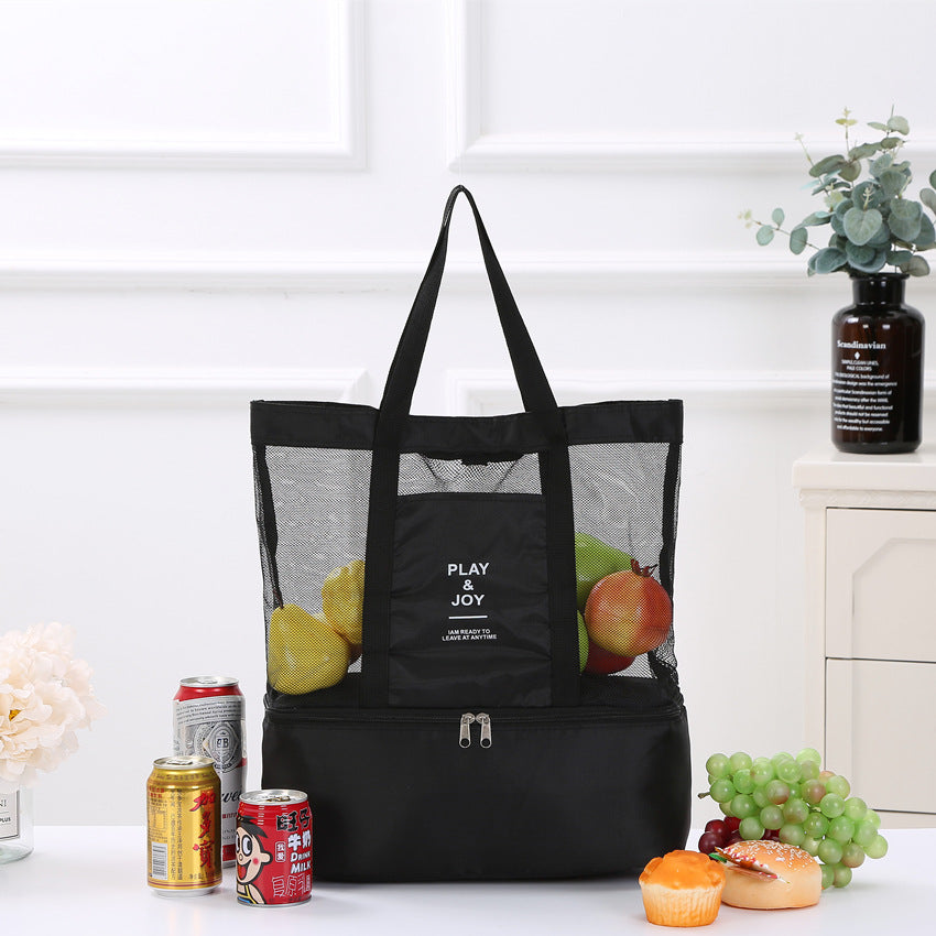 Double-Layer Insulated Picnic Bag for Outdoor Travel