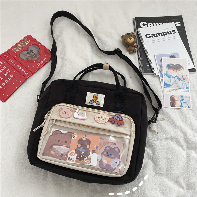 Cute Girl Student One-Shoulder Messenger Bag