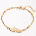 Stainless Steel Elephant Bracelet for Women, Simple Design