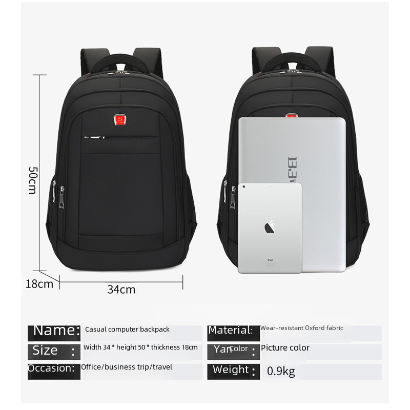 Large Capacity Casual Travel Backpack for Men