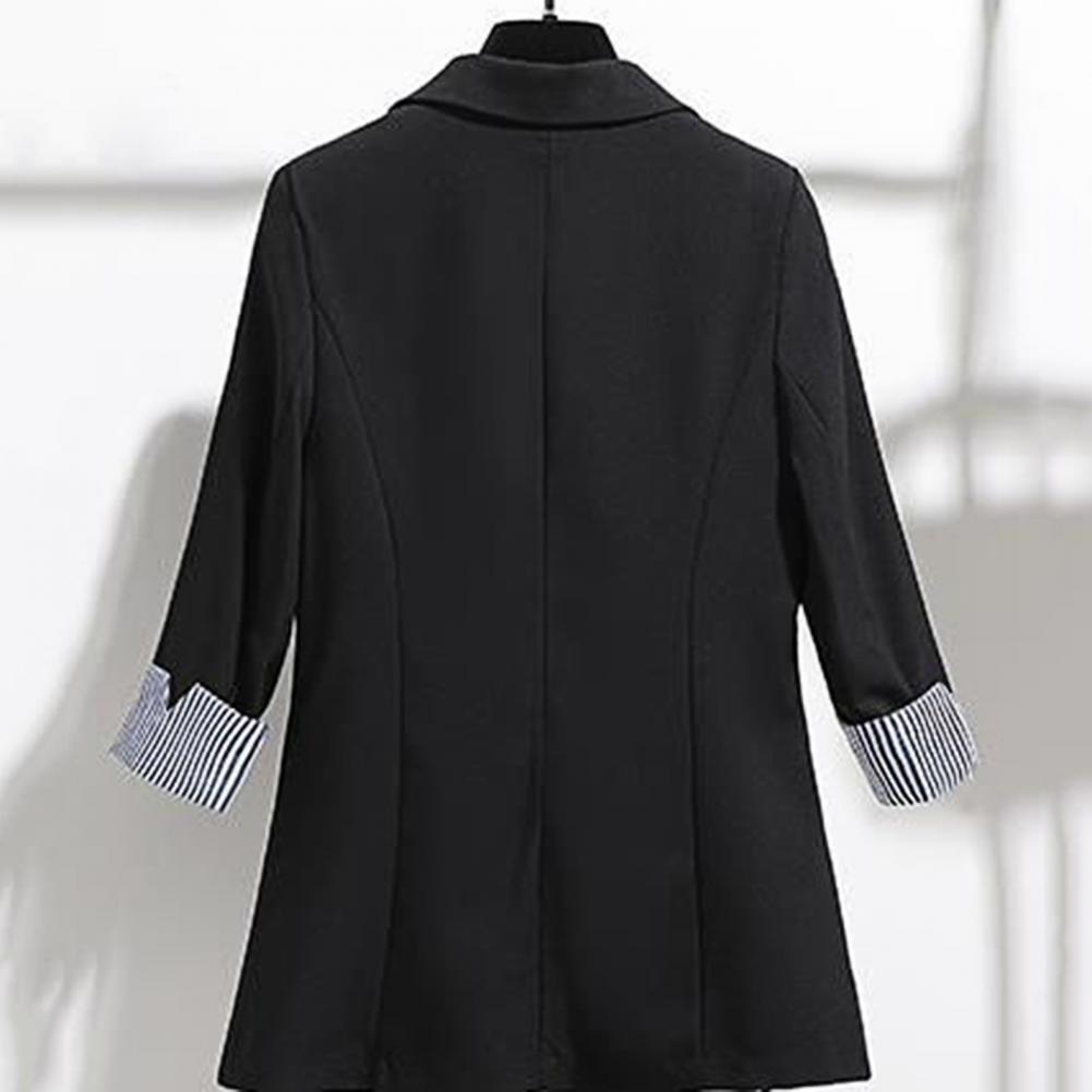 Trendy Korean Style Loose Outerwear Striped Coat
