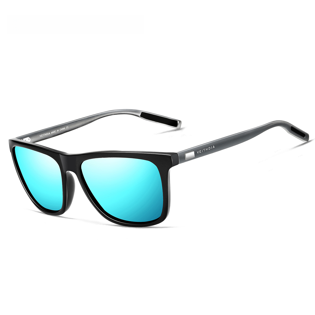 Unisex Aluminum Magnesium Square Polarized Sunglasses