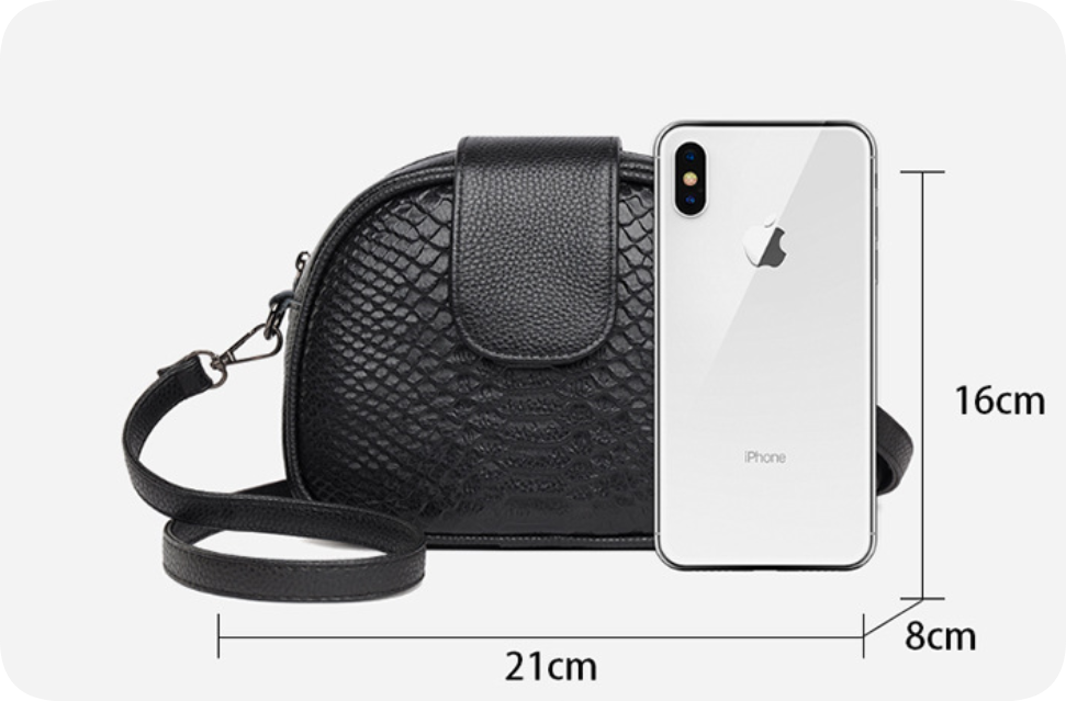 2023 New Women's Genuine Leather Crocodile-Pattern Crossbody Bag
