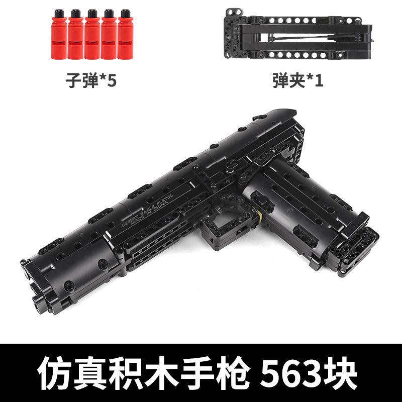 Desert Eagle Handgun Building Blocks Toy Model