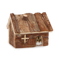 Wontee Hamster Wood House Hamster Hideout Hut for Dwarf Hamsters Mice Small Gerbils (Small)