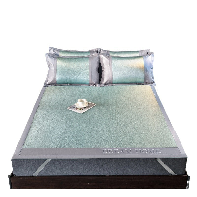 800D Embroidered Ice Silk Cooling Mat Set (3 Pieces)