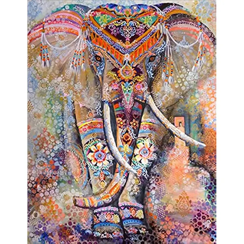 Diamond Painting Kit for Adults - 5D Rhinestone Elephant