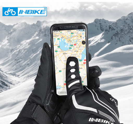 INBIKE Winter Cycling Gloves for Men - Touchscreen Full Finger