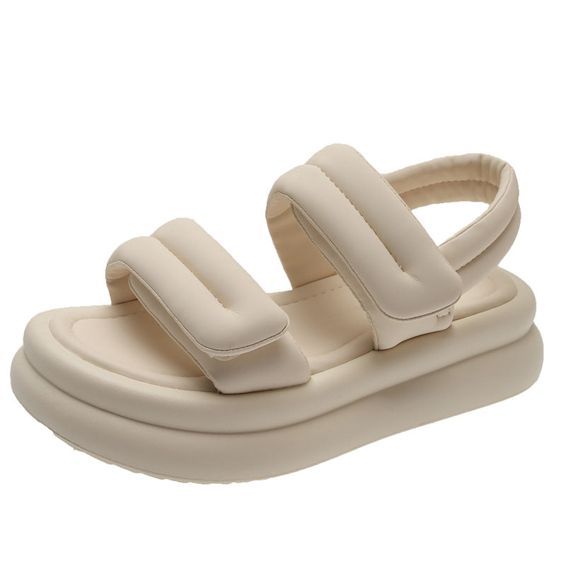 ZHIKE Women's Summer Thick-Soled Sandals with Velcro