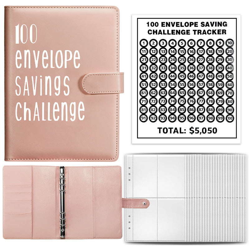 100 Envelope Challenge Notebook for Couples' Savings