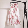 Bohemian Floral High Waist Chiffon Swing Skirt