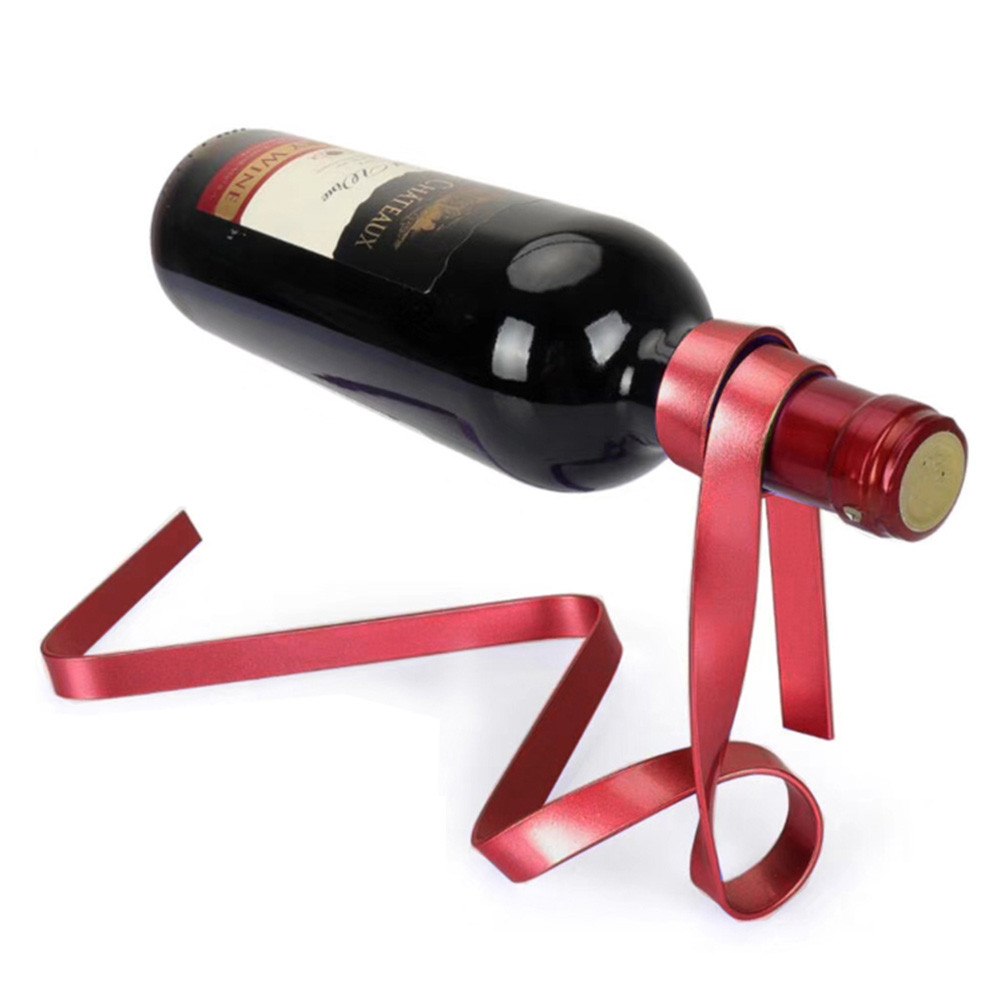 Colorful Ribbon Wine Rack - Stylish Balance Stand