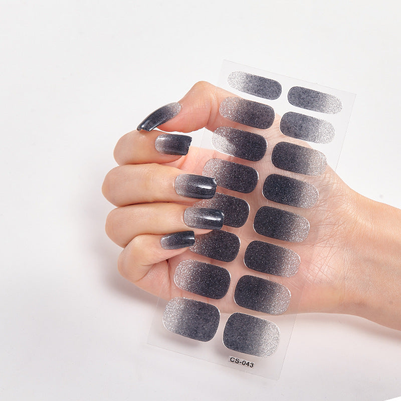 16-Color Solid Nail Stickers for Elegant Designs