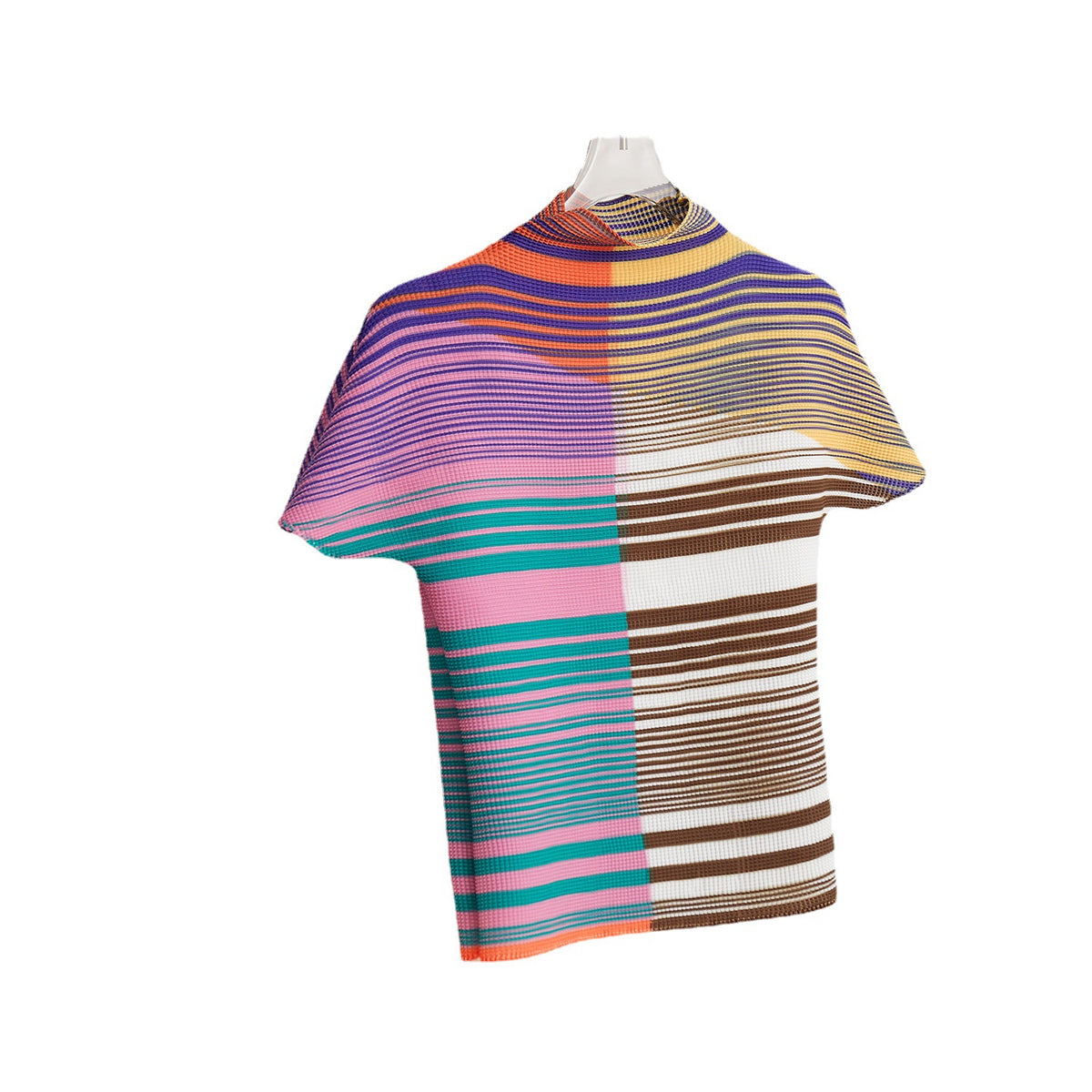 Fashionable Women's Summer 2023 Striped Two-Piece Set