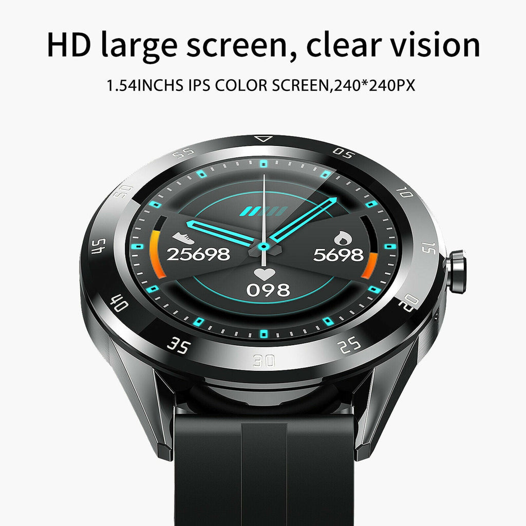 Waterproof Bluetooth Smart Watch Phone Mate Heart Rate Tracker For iOS Android