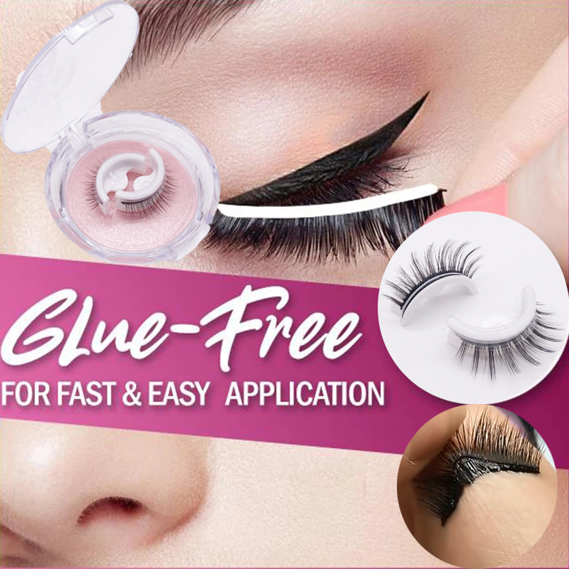 Self-Adhesive Natural False Eyelashes for Girls (1 Pair)