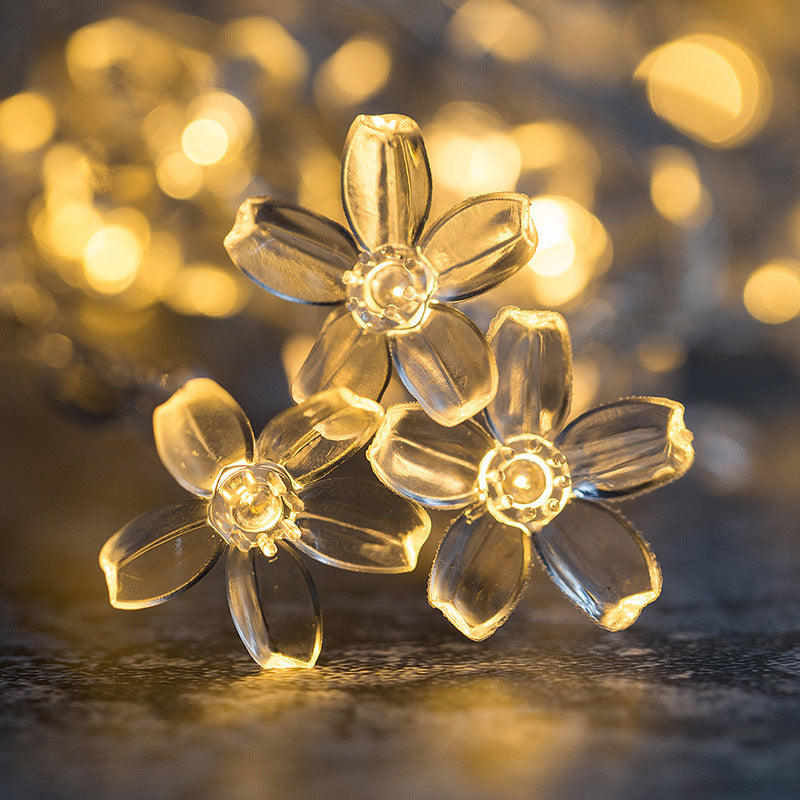 Sakura Solar LED String Lights with Remote Control