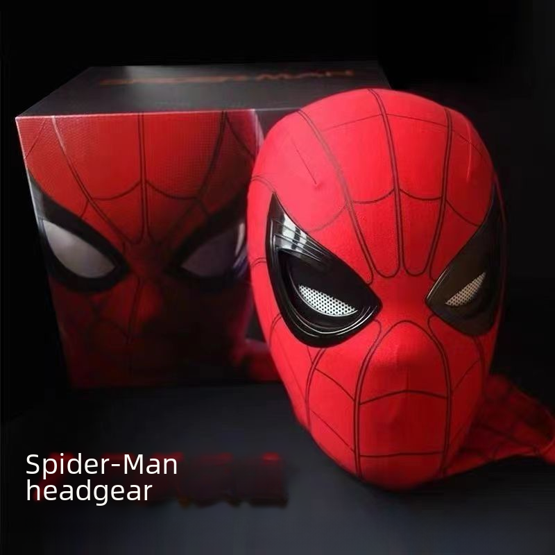 Spider-Man Helmet with Movable Eyes and Blinking Feature