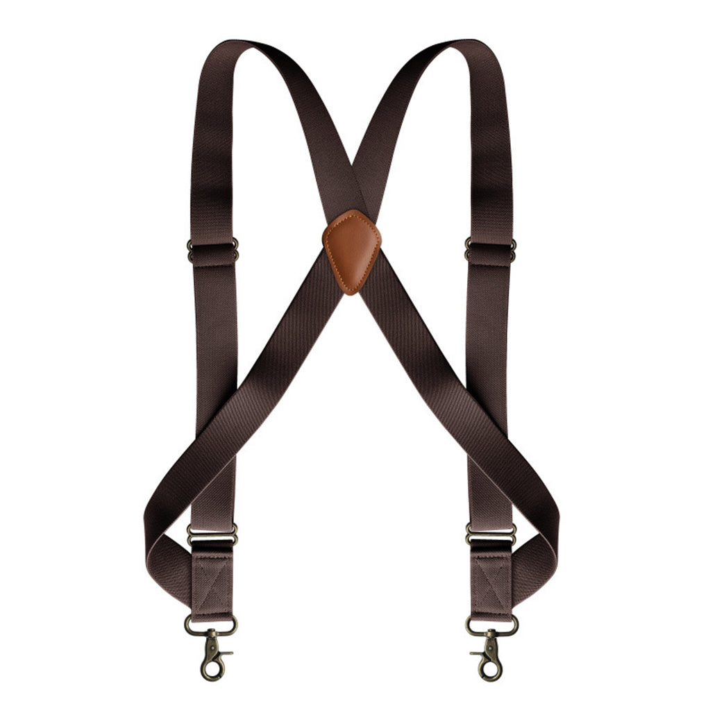 Adjustable Heavy Duty Men's Solid Color Suspenders