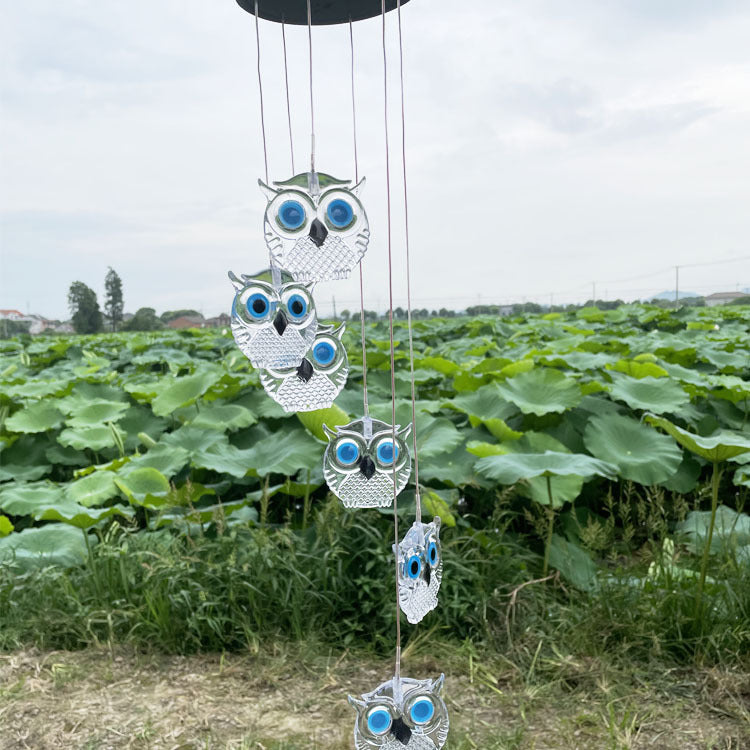Outdoor Solar LED Wind Chime Light - Hummingbird Design