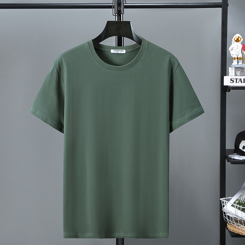 Spring Men's Round Neck Loose Plus Size T-shirt