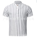 2023 Men's Casual Striped Short Sleeve Shirt