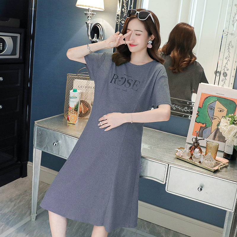 2020 Summer Korean Style Maternity Dress (Short Sleeve)