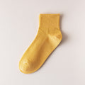 Men's Cotton Crew Socks in Solid Colors - Breathable Design