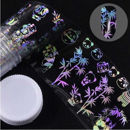 10 Styles 4*100CM Flame Nail Stickers for Women