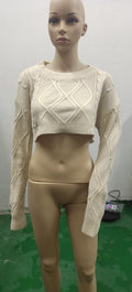 2022 Women's Fashion Layered Design Knit Sweater