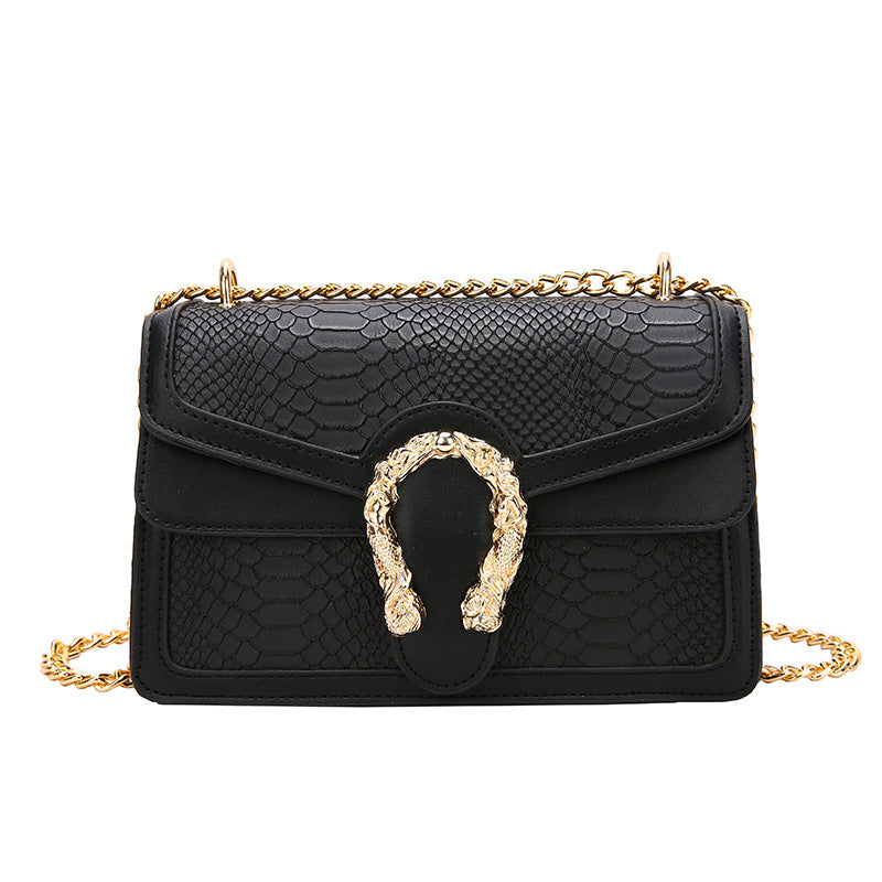 2023 Fashionable Stone Pattern Vintage Chain Shoulder Bag