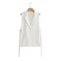 2022 Autumn New Solid Color Vest with Split Design