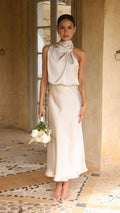2023 Summer Women's Sleeveless Satin Dress