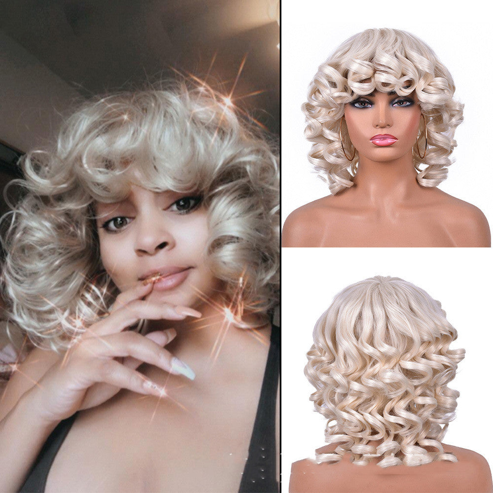 Gradient Roman Volume Full Head Cover Wig for Women