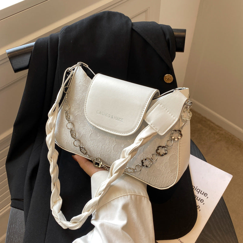 French Minimalist Women's Chain Crossbody Bag (2022)