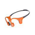 mojawa Aerra Bone Conduction Sport Headphones IP67 Waterproof Workout Earphones Open-Ear Wireless Bluetooth with Mic Secure and Comfortable for Running and Cycling Orange and Black