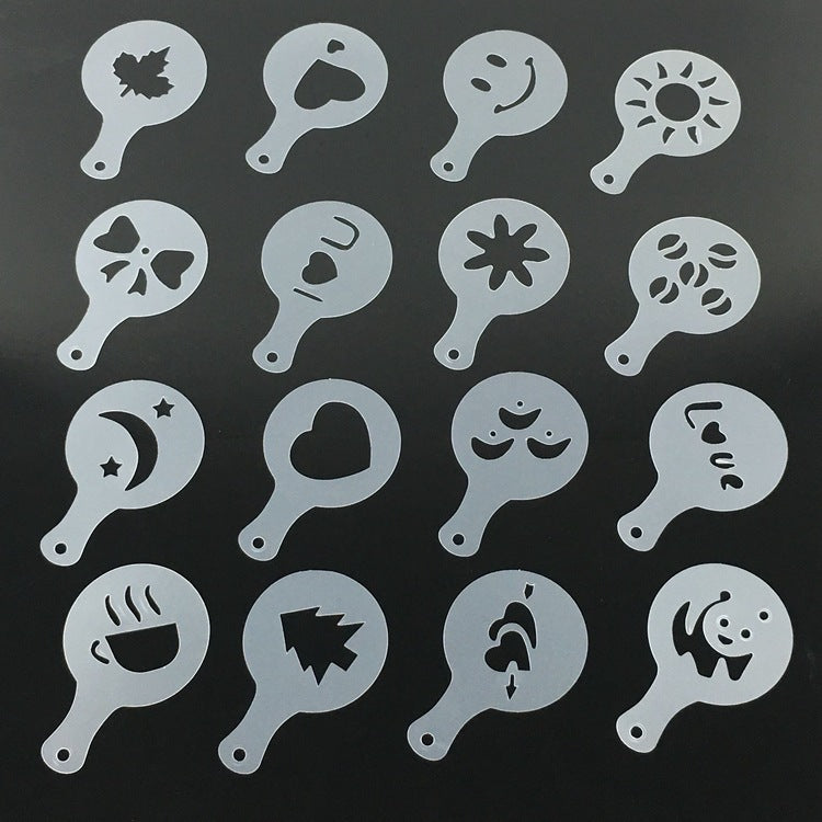 Plastic Garland Mold For Coffee Foam Patterns