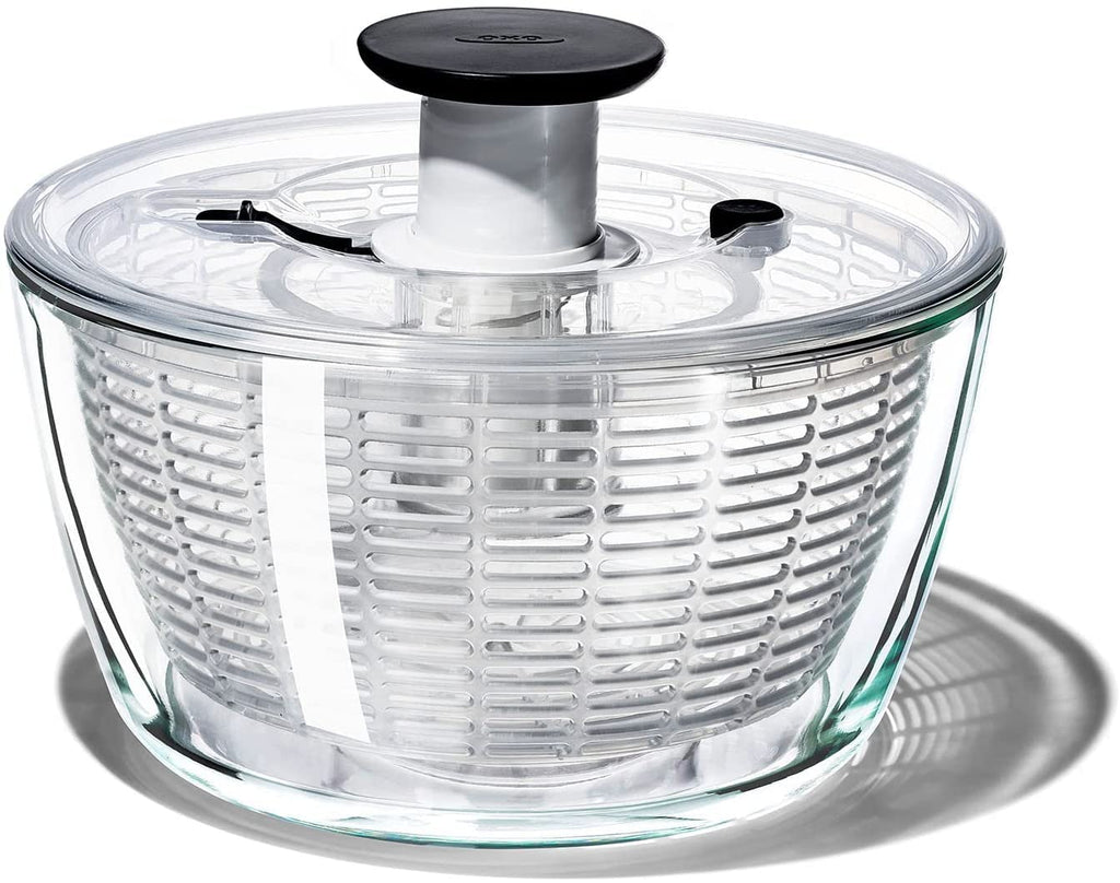 OXO Good Grips Glass Salad Spinner Large/6.22 Quart Clear