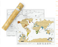World Map Scratch Map - English Version