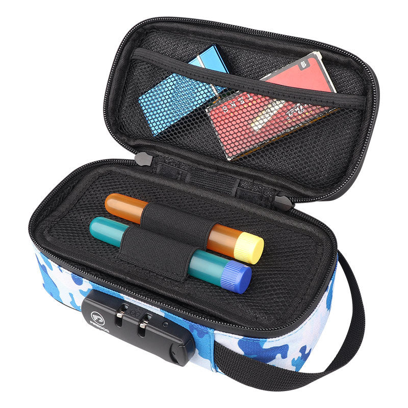 "Large Capacity Odor-Proof Travel Pipe Bag with Lock"