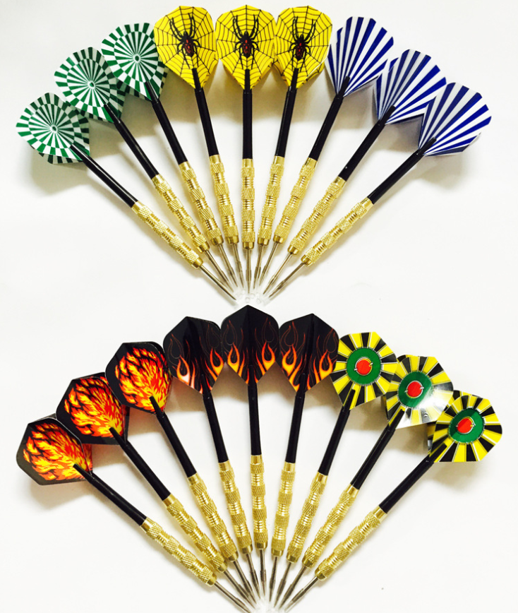 Dartboard with Dart Tips and Needle Style Darts