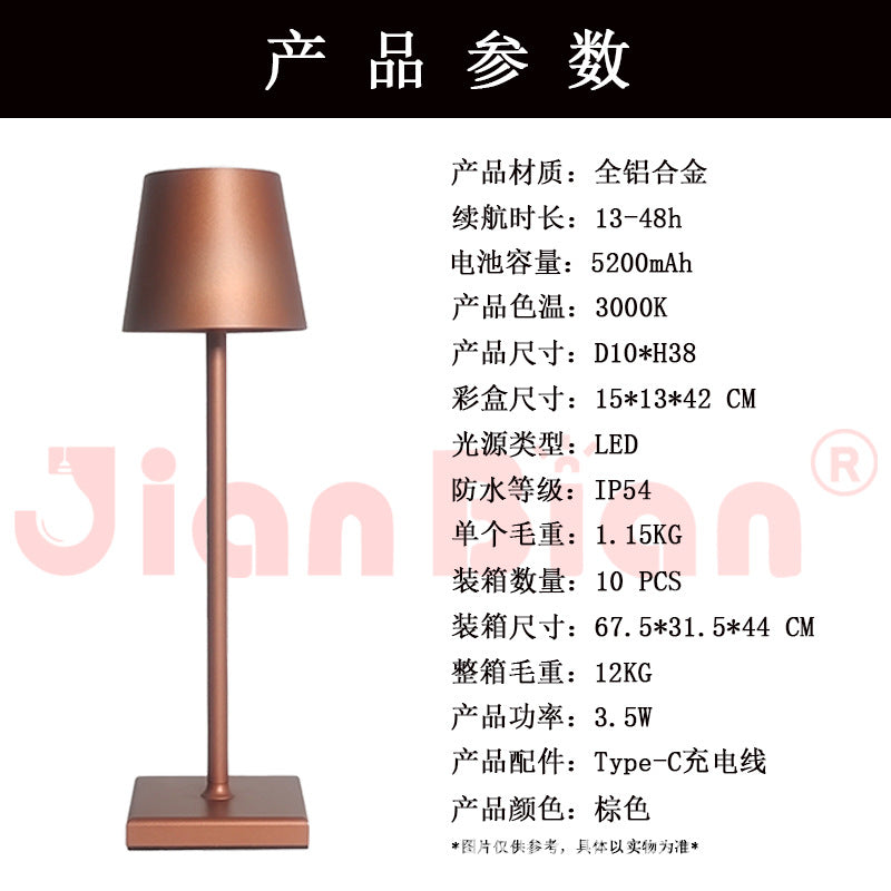 LED Creative Vintage Table Lamp with USB Charging