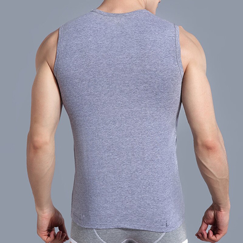 Men's Breathable Cotton Vest for Gym Sports Training