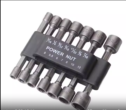 9-Piece Hex Key and Socket Wrench Set (5-13mm)
